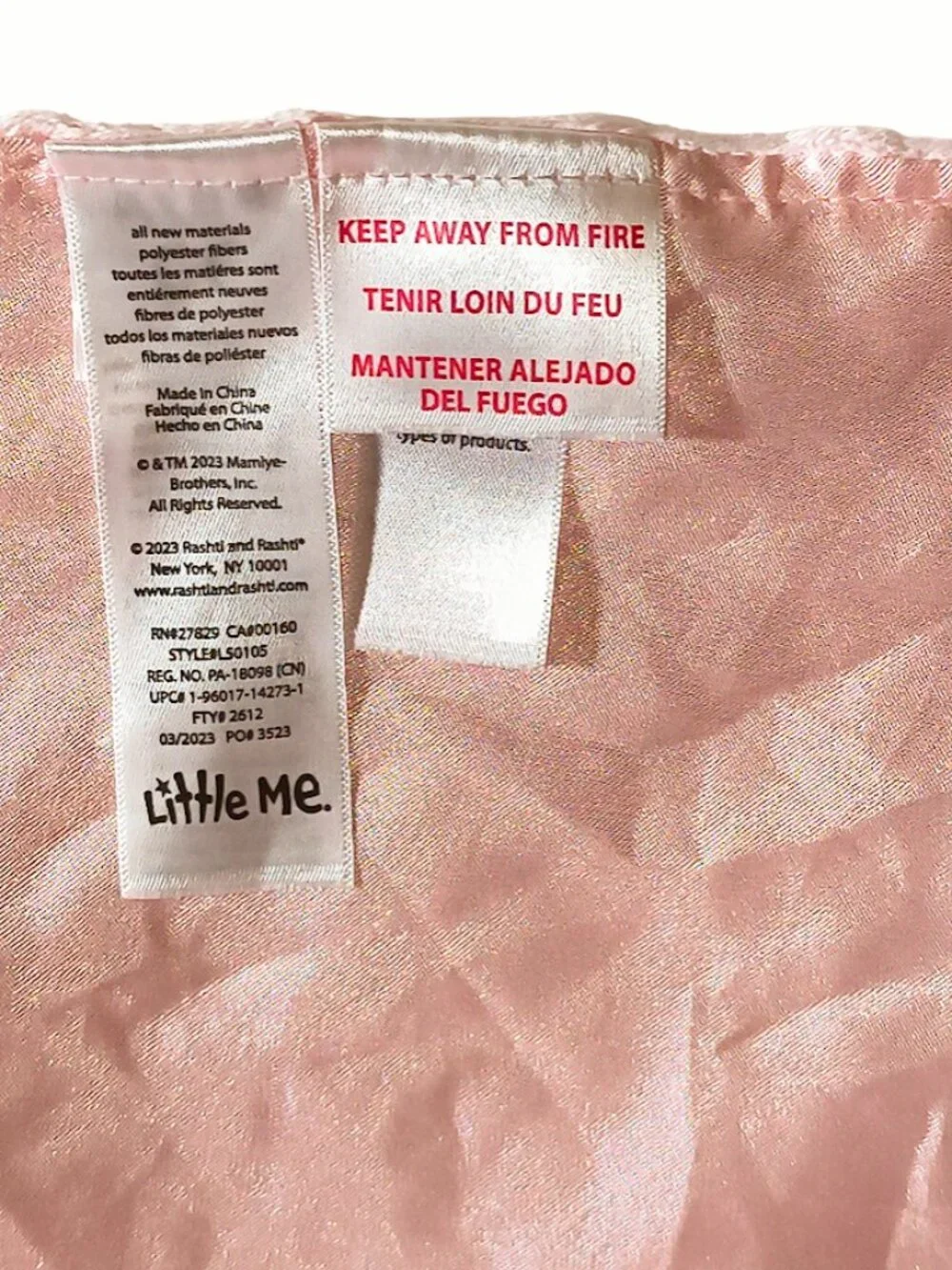 Little Me Thank Heaven For Little Girls Minky Dots Pink Lovey Blanket 23